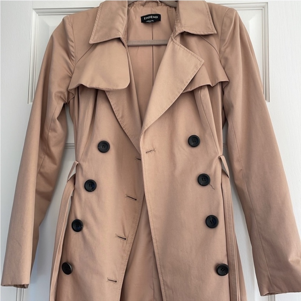 Bebe Trench Coat - Picture 2 of 6